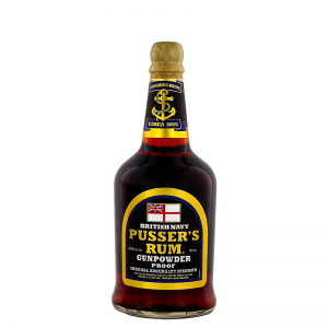Pusser's British Navy Rum Black Label Gunpowder Proof